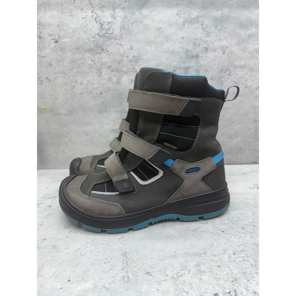 Keen kids Redwood Winter Boots Waterproof, Insulated, Leather Raven/Magnet sz 6